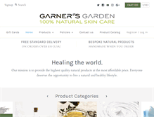 Tablet Screenshot of garnersgarden.com